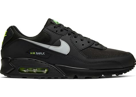 Nike Air Max 90 Black Volt Light Smoke Grey Men's 